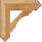 Ekena Millwork Olympic Arts and Crafts Rough Sawn Bracket w/ Offset Brace, Western Red Cedar, 8"W x 26"D x 26"H BKT0806X26X26OLY03RWR - alternate 2